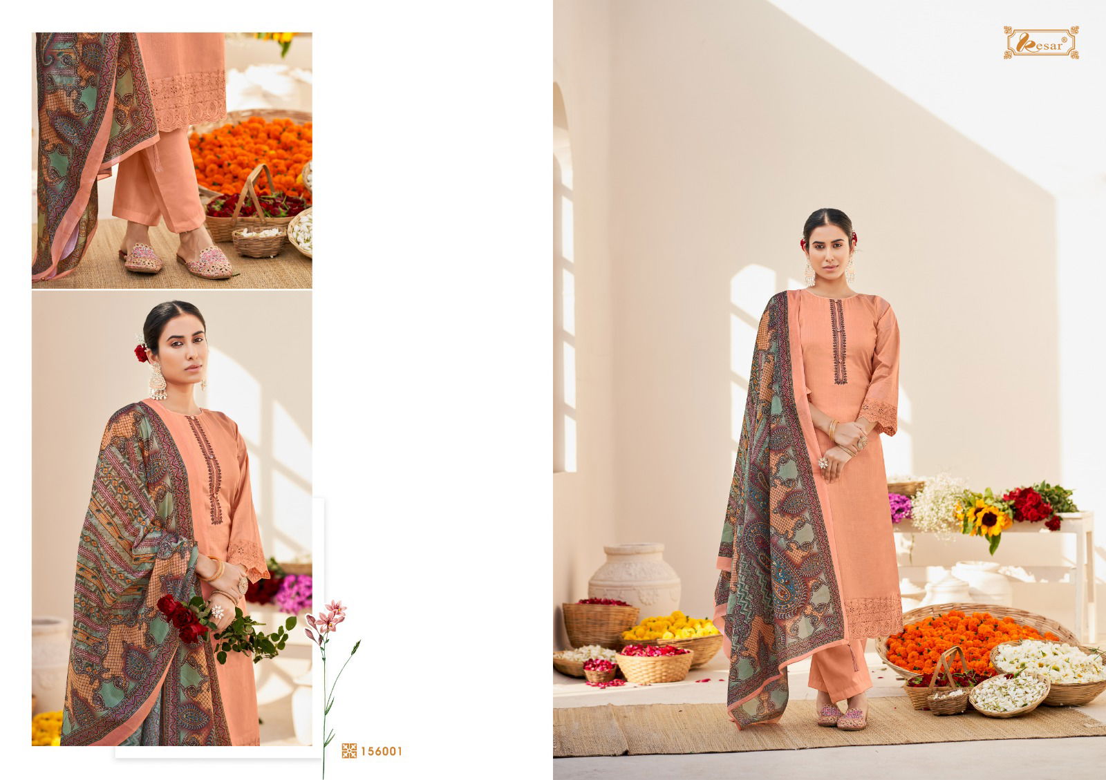 Kesar Sara Cotton Wholesale Dress Material Catalog